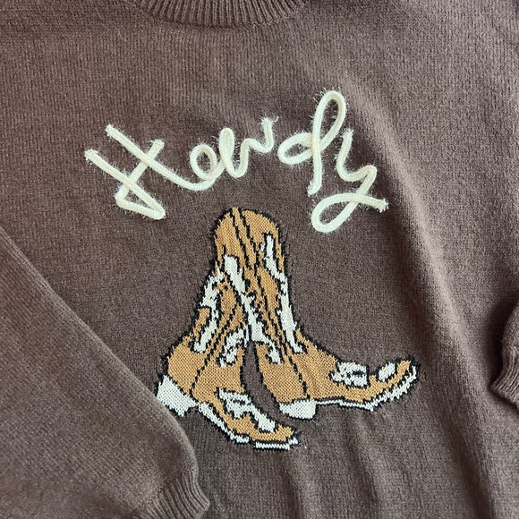 NWOT Howdy Sweater - Picture 2 of 2